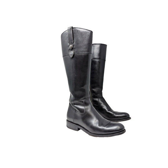 Frye Shoes - Frye Boots Black Leather Tall Knee High Melissa Riding Women's Size 9.5 B